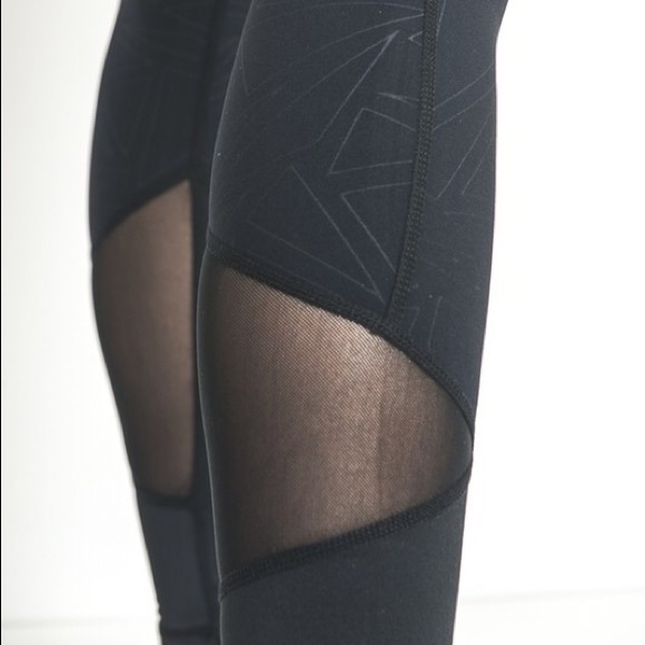 Dina Geo Print Mesh Full Leggings - Picture 3 of 5